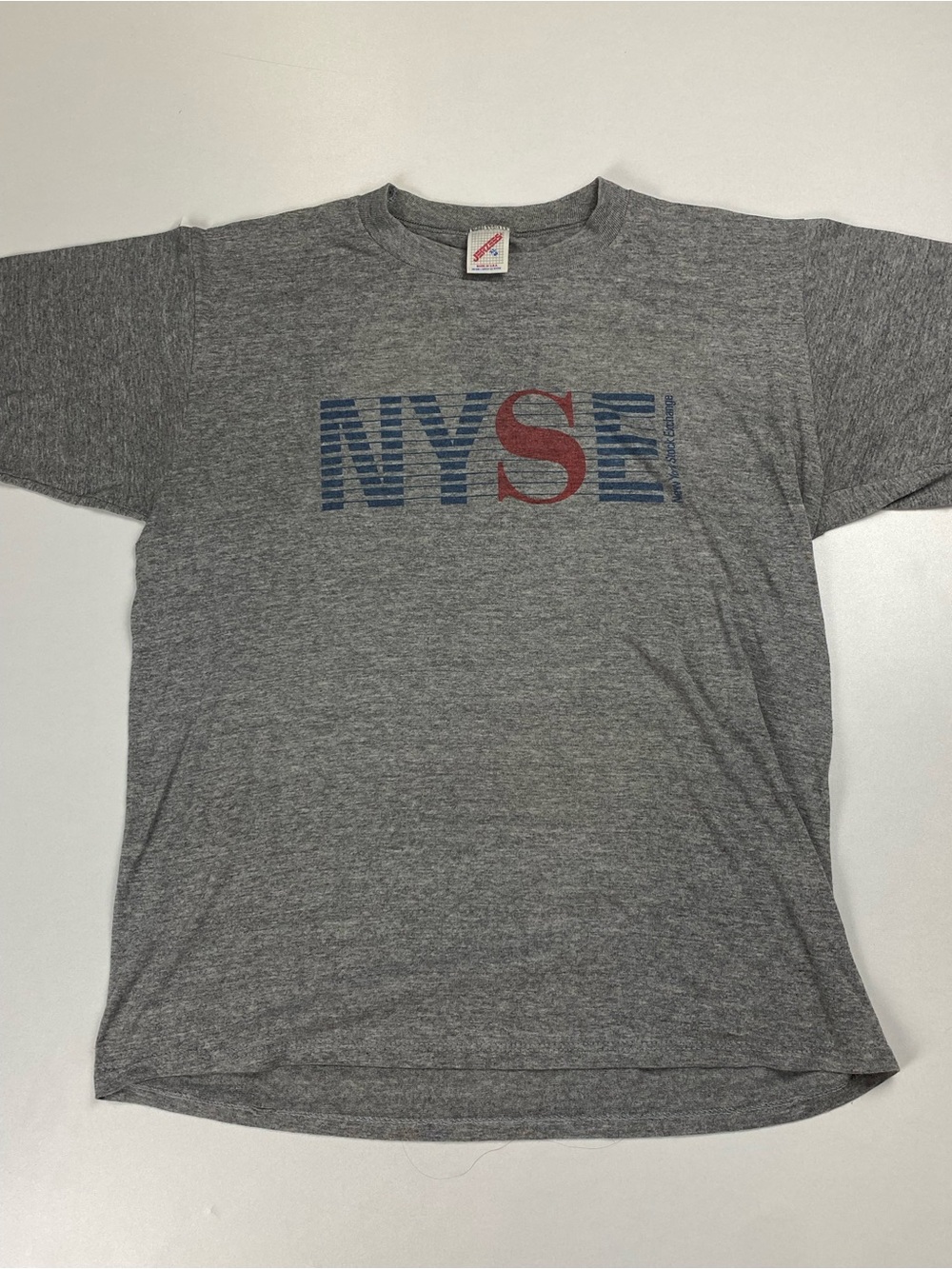 Vintage Jerzees Gray NYSE New York Stock Exchange Short-Sleeve Tee - XL (fits L)